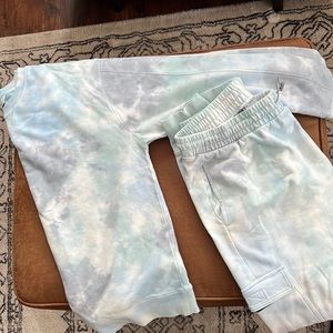 Blue tie dye DSG men jogger set